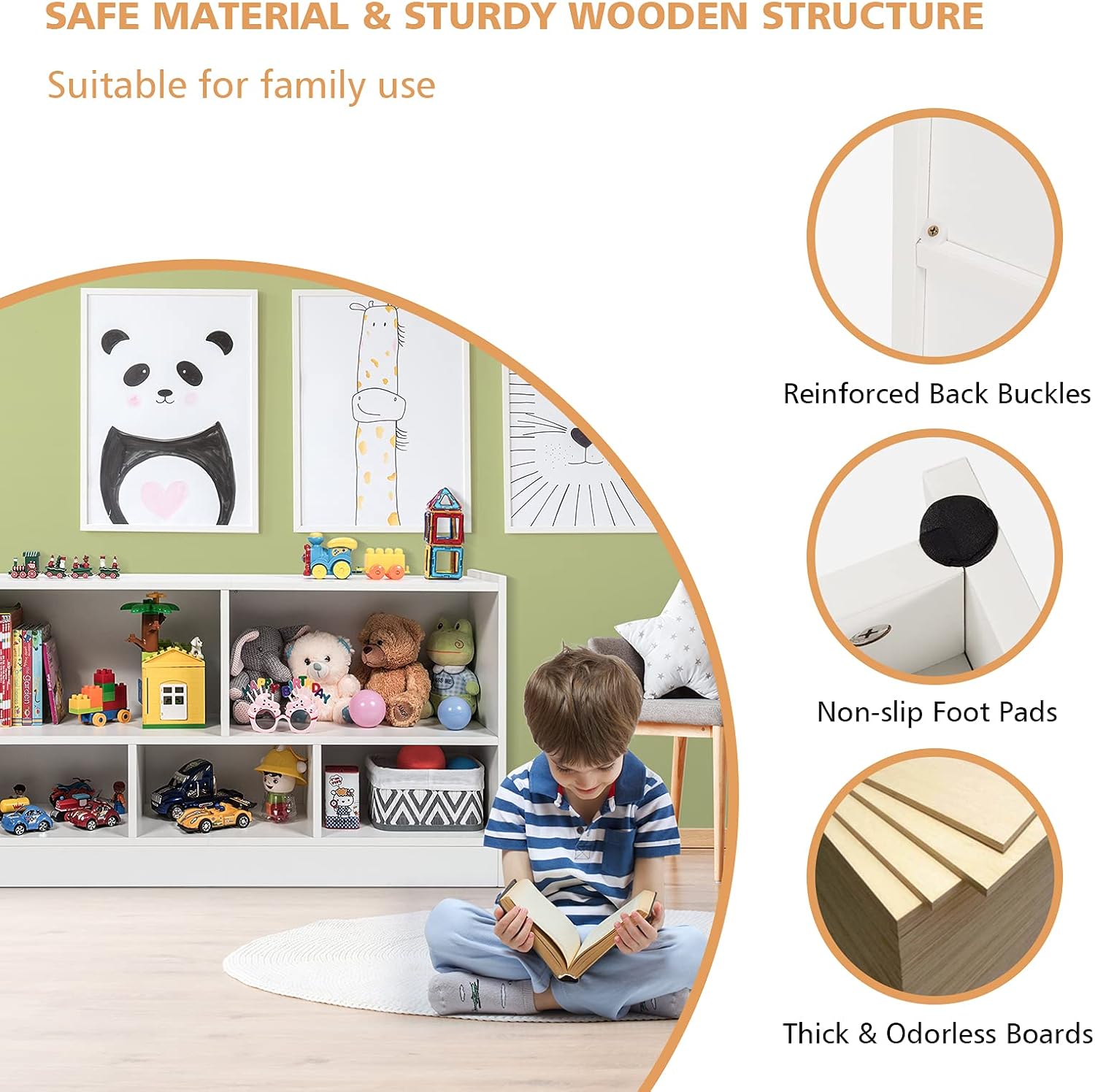 🧸5-Section Storage Organizer 🗂️ | Fun & Tidy Room ✨🎨