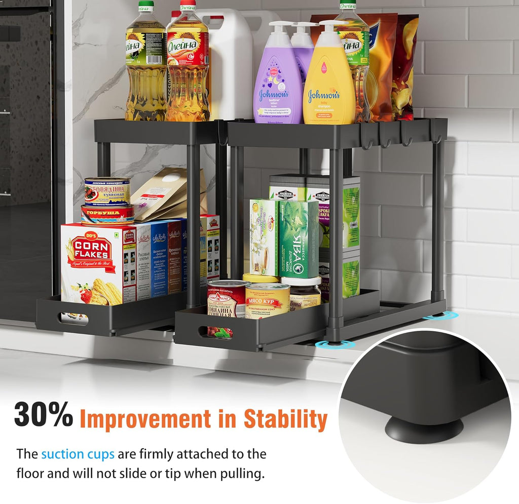 ✨Pull-Out Kitchen Organizer 🏠 | Space-Saving Storage 🥄🍳