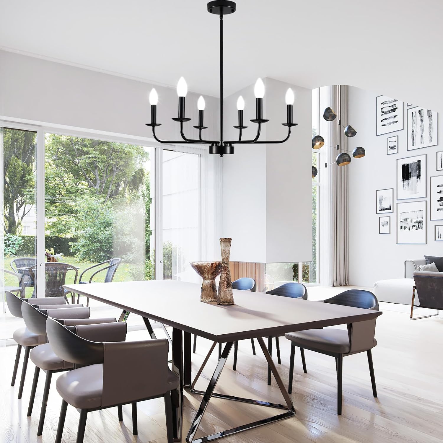 💡Farmhouse Chandelier 🌿 | Rustic Dining Light ✨🏠