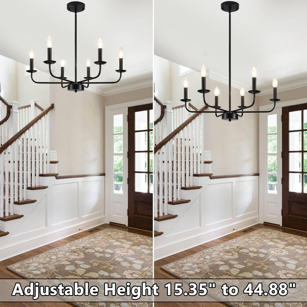 💡Farmhouse Chandelier 🌿 | Rustic Dining Light ✨🏠