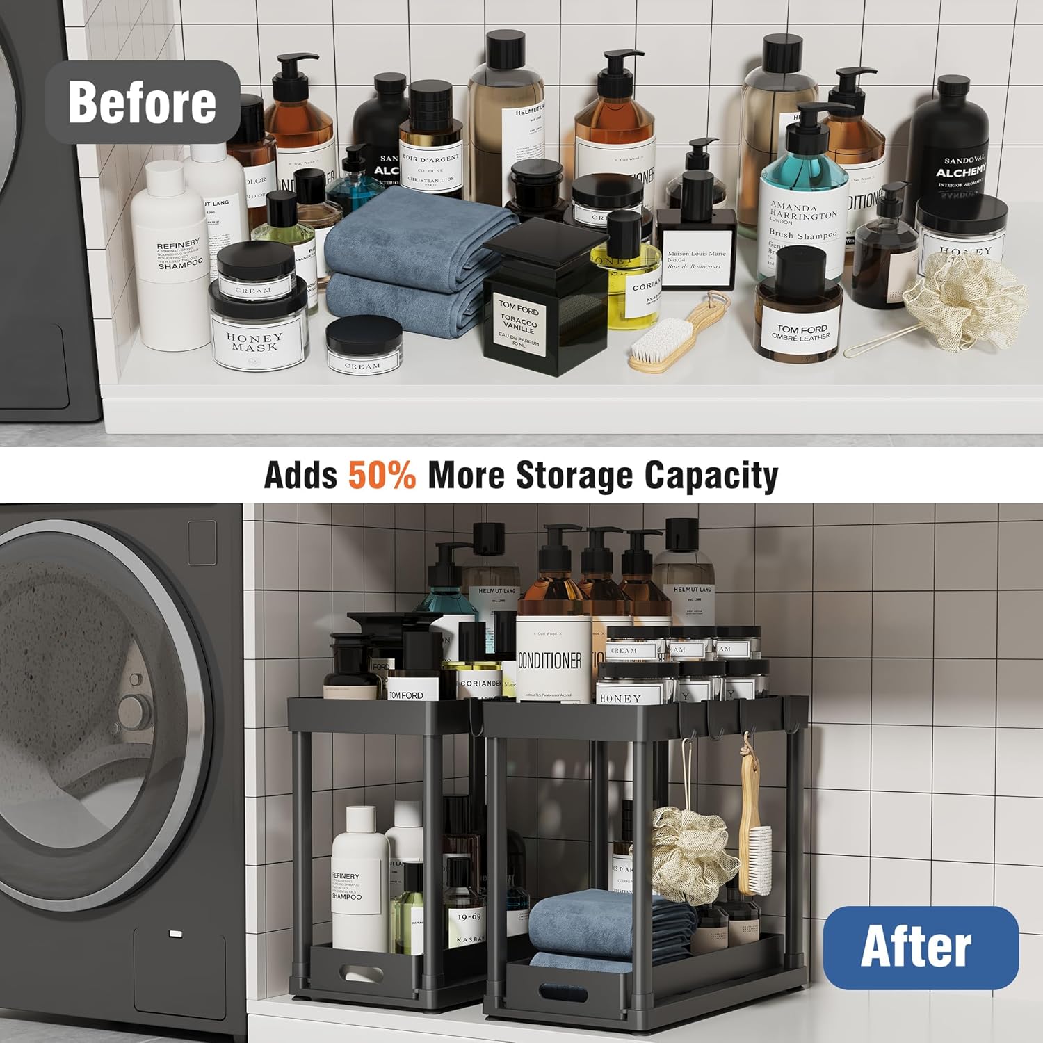 ✨Pull-Out Kitchen Organizer 🏠 | Space-Saving Storage 🥄🍳