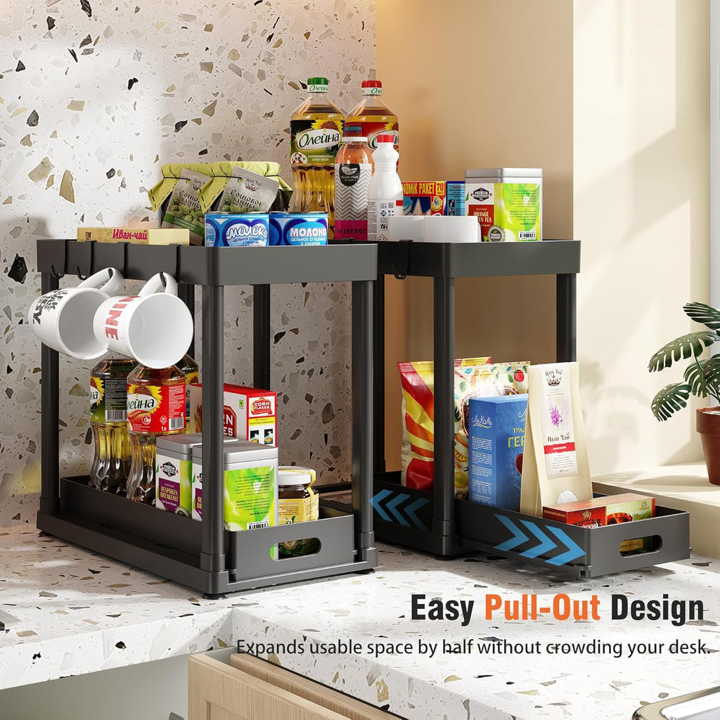 ✨Pull-Out Kitchen Organizer 🏠 | Space-Saving Storage 🥄🍳