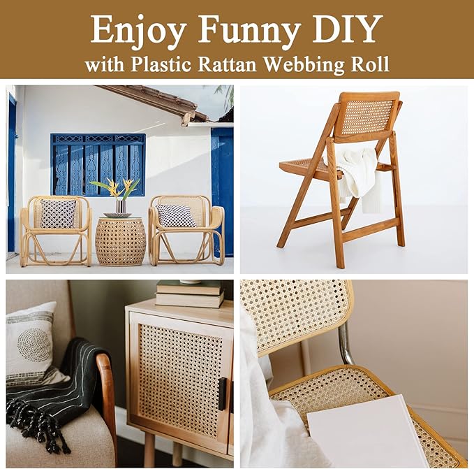🪑Rattan Weaving Strips ✨ | DIY Furniture Fun 🧵💡