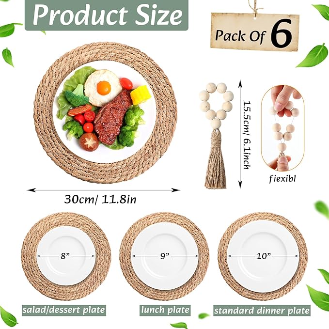 ✨Macrame Placemats 🍽️ | Cozy Dining Vibes 🌿💛